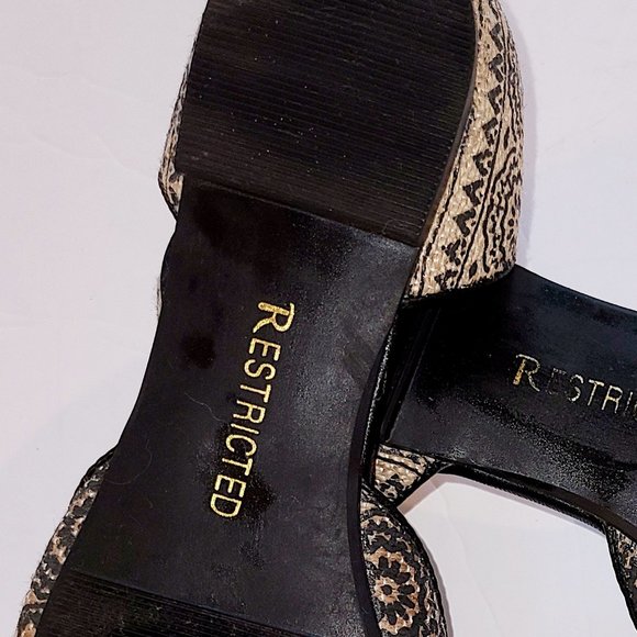 RESTRICTED Ladies Slip On Mule Open Side Pointed Toe Ballet Flat Sz 6 - Picture 11 of 12